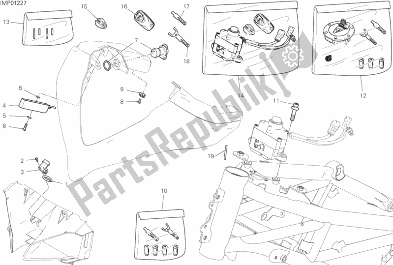 Todas las partes para Arnés De Cableado Delantero de Ducati Multistrada 950 S SW Thailand 2020